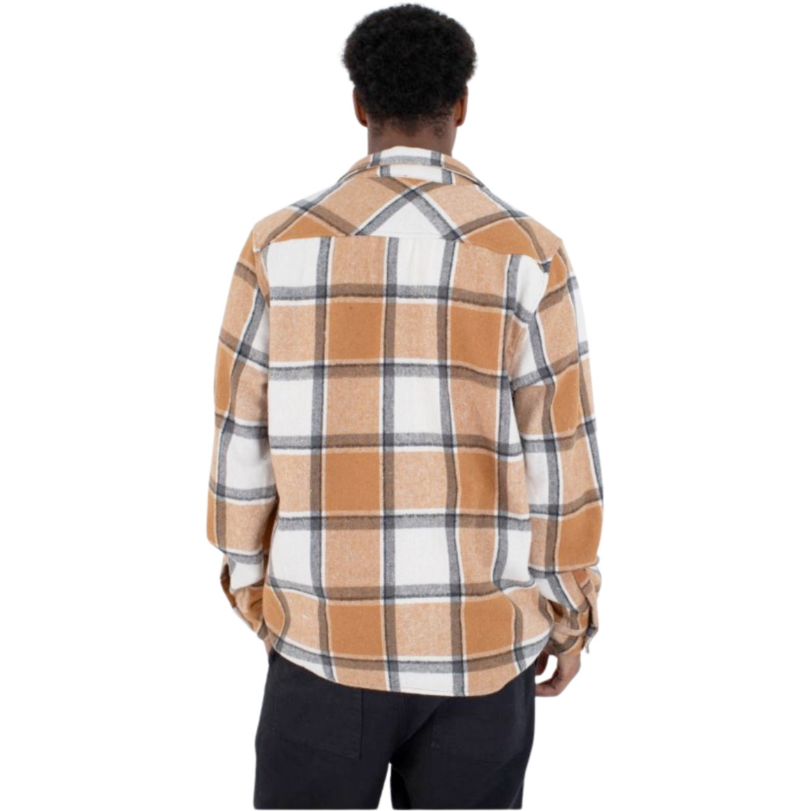2026 Hurley Mens Ranger Flannel Shirt MVSEU00005 - Brown